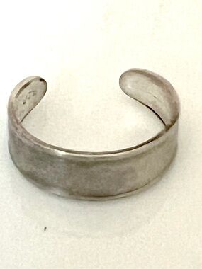 Vintage 925 Sterling Silver Adjustable Band Toe Ring